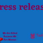 A Press Release About Launching (We are Killed Because We are Women) Campaign